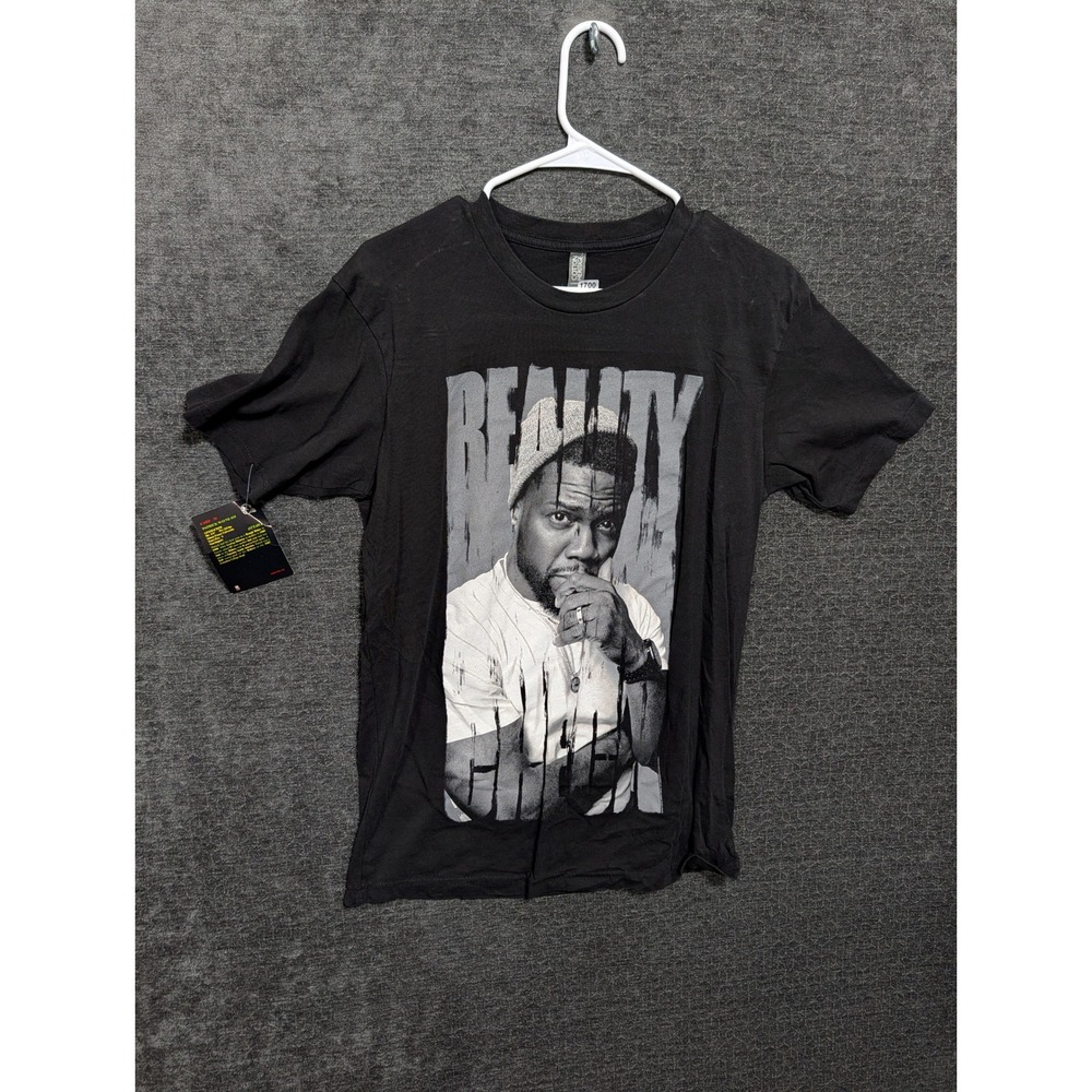 Kevin Hart Reality Check Tour 2022 Graphic T-Shirt Black Mens Size Medium